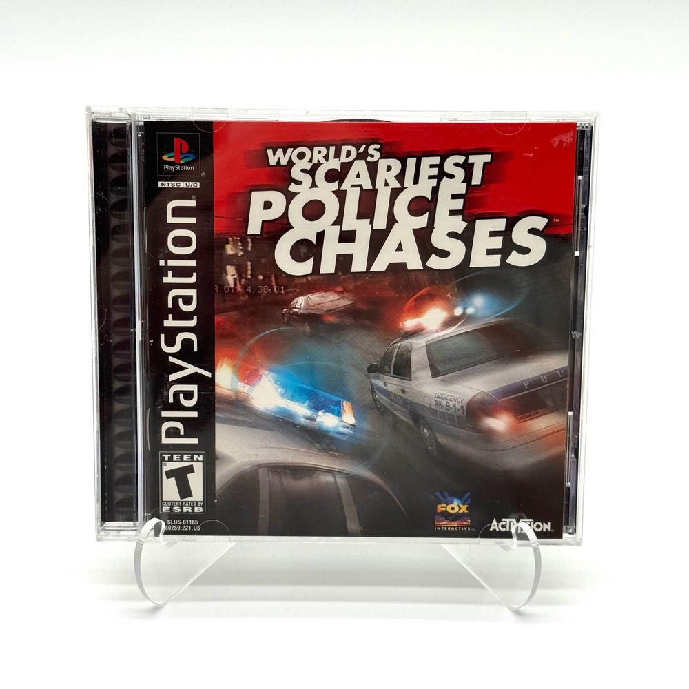 World's Scariest Police Chases PS1 Game PlayStation 1 CIB Manual